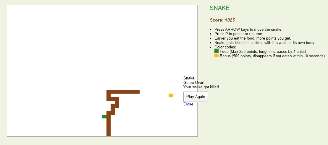 Online Snake Game