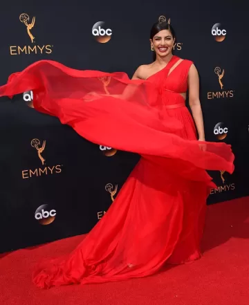 Priyanka Chopra in red dress HD images