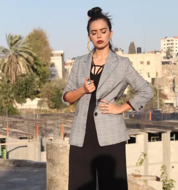Azza Zarour Palestinian television host 41
