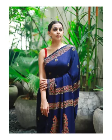 Nikki Galrani  south indian actress images in sari