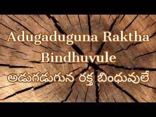 Adugaduguna Raktha Bindhuvule Song Lyrics