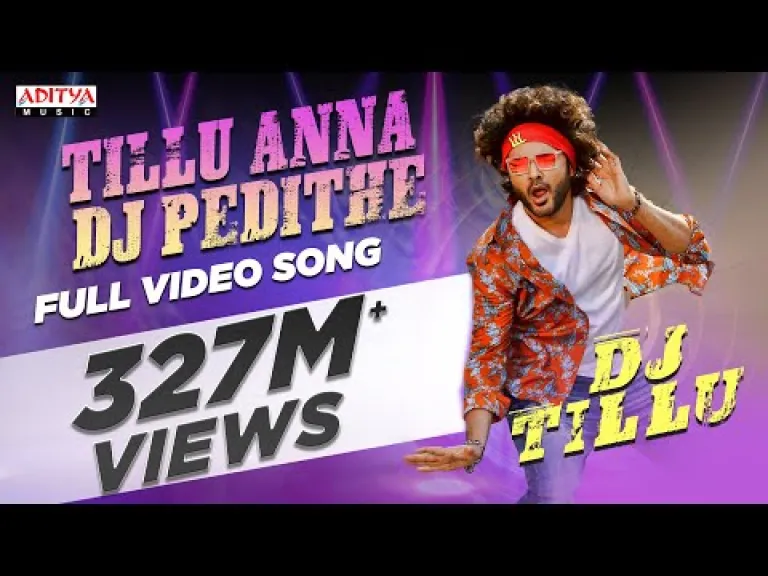 Tillu Anna DJ Pedithe Full Video Song |DJ Tillu Song lyrics |Ram Miriyala Lyrics