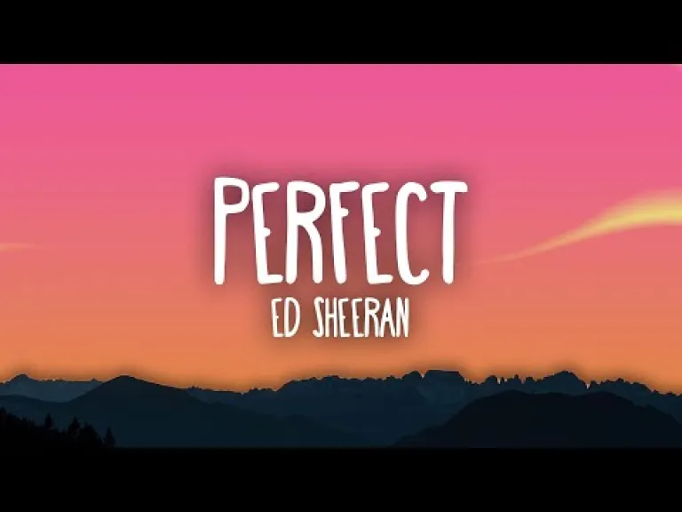 Ed Sheeran - Perfect English Song  Lyrics