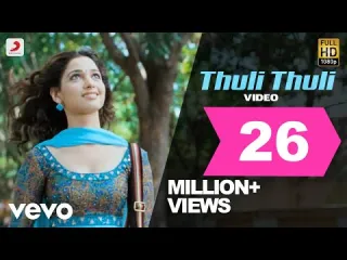 Thuli Thuli Mazhaiyaai Song  Tamil amp English Lyrics