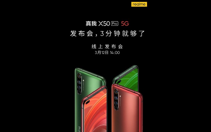 Realme X50 Pro 5 G coming to China on 12 March