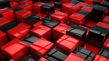 Cubes red black