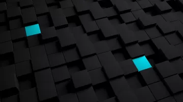 Cubes structure black blue