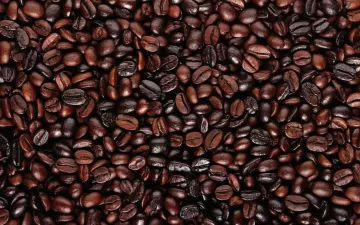 coffee beans food surface