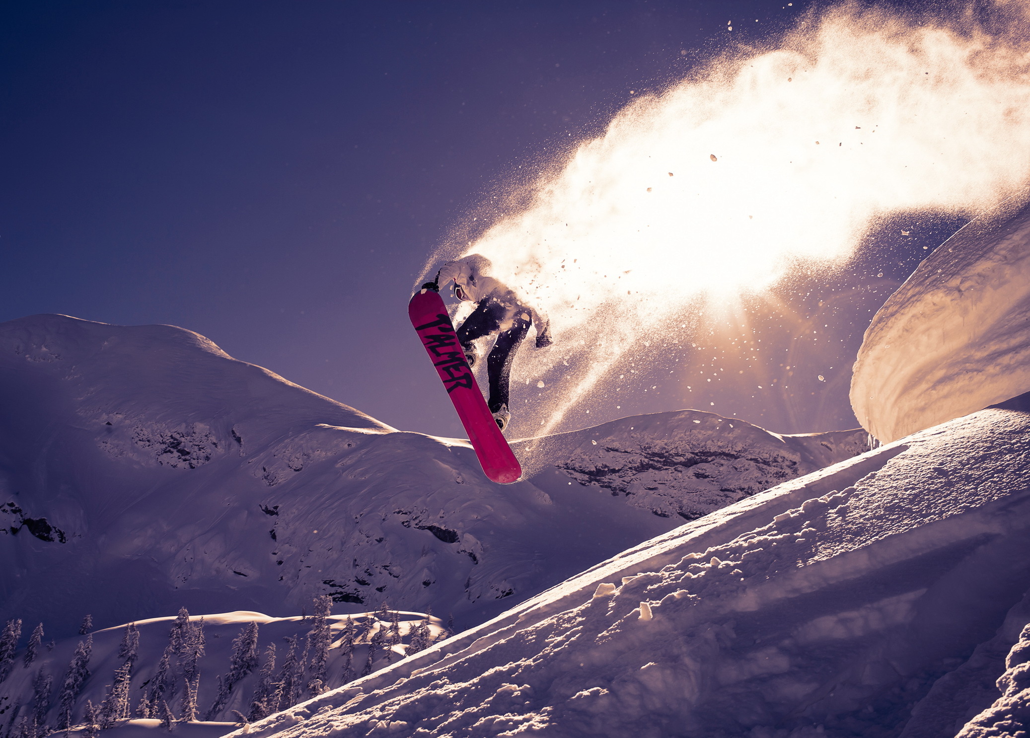 snowboarding trick jump snow