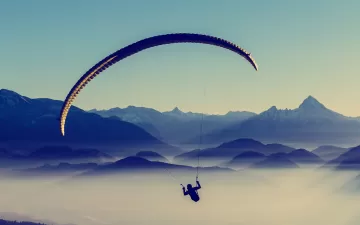 paragliding sky flight