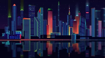 city vector panorama